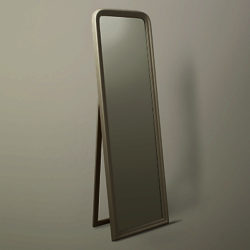 Brissi Florida Tall Mirror, 170 x 46cm White